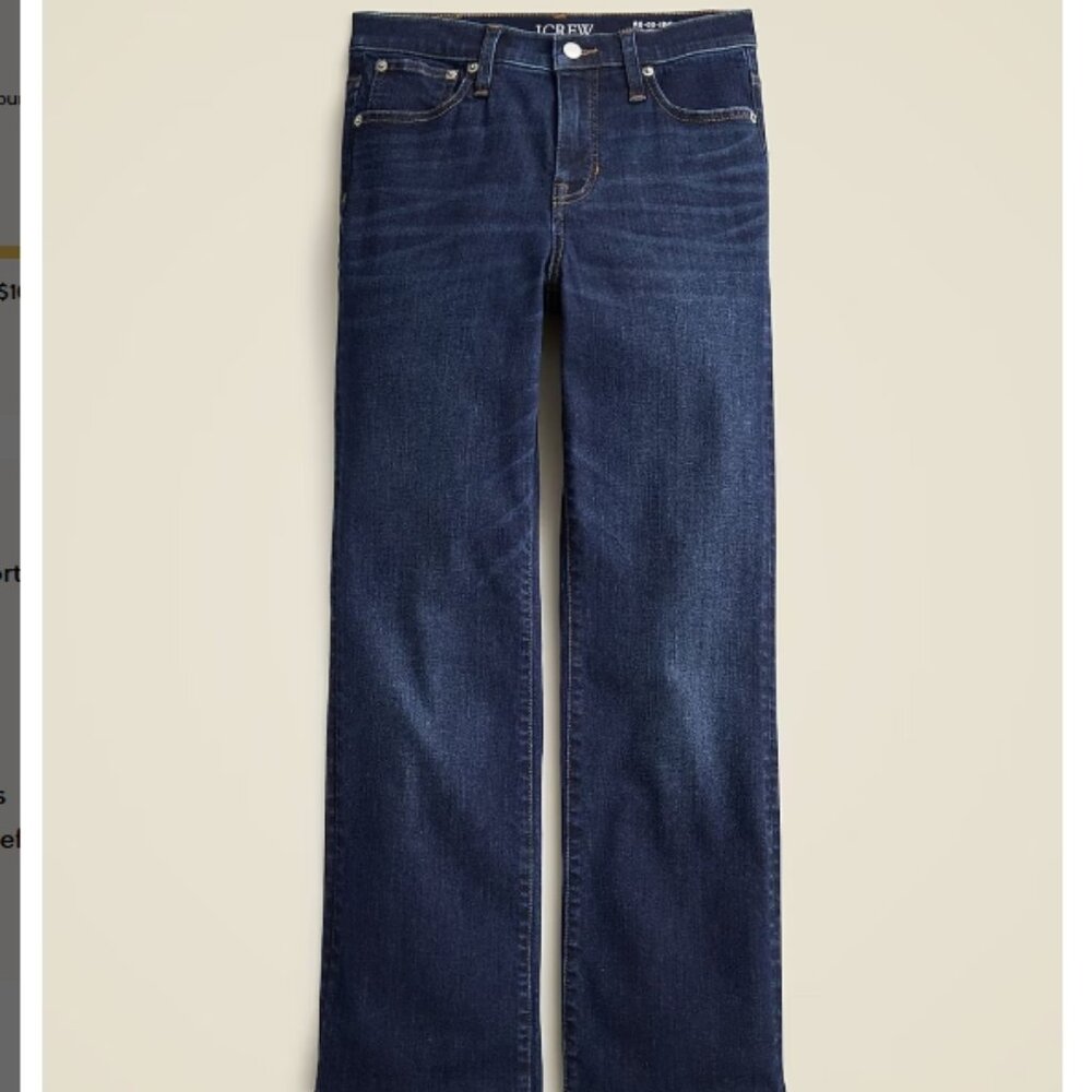 J. Crew Mid-Rise Kickout jean, Size 25, Color Penny Basil Wash